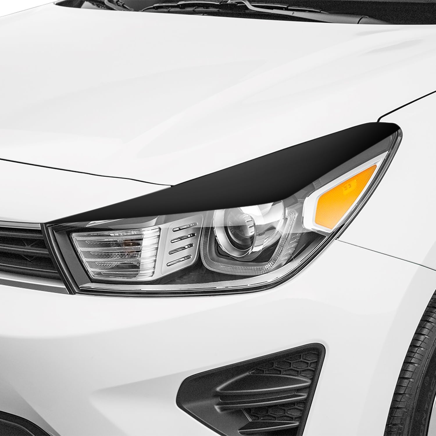 SlickMod PreCut Vinyl Smoke Tint for 2018-2023 Kia Rio Headlight (Light Smoke, 1. Headlight)