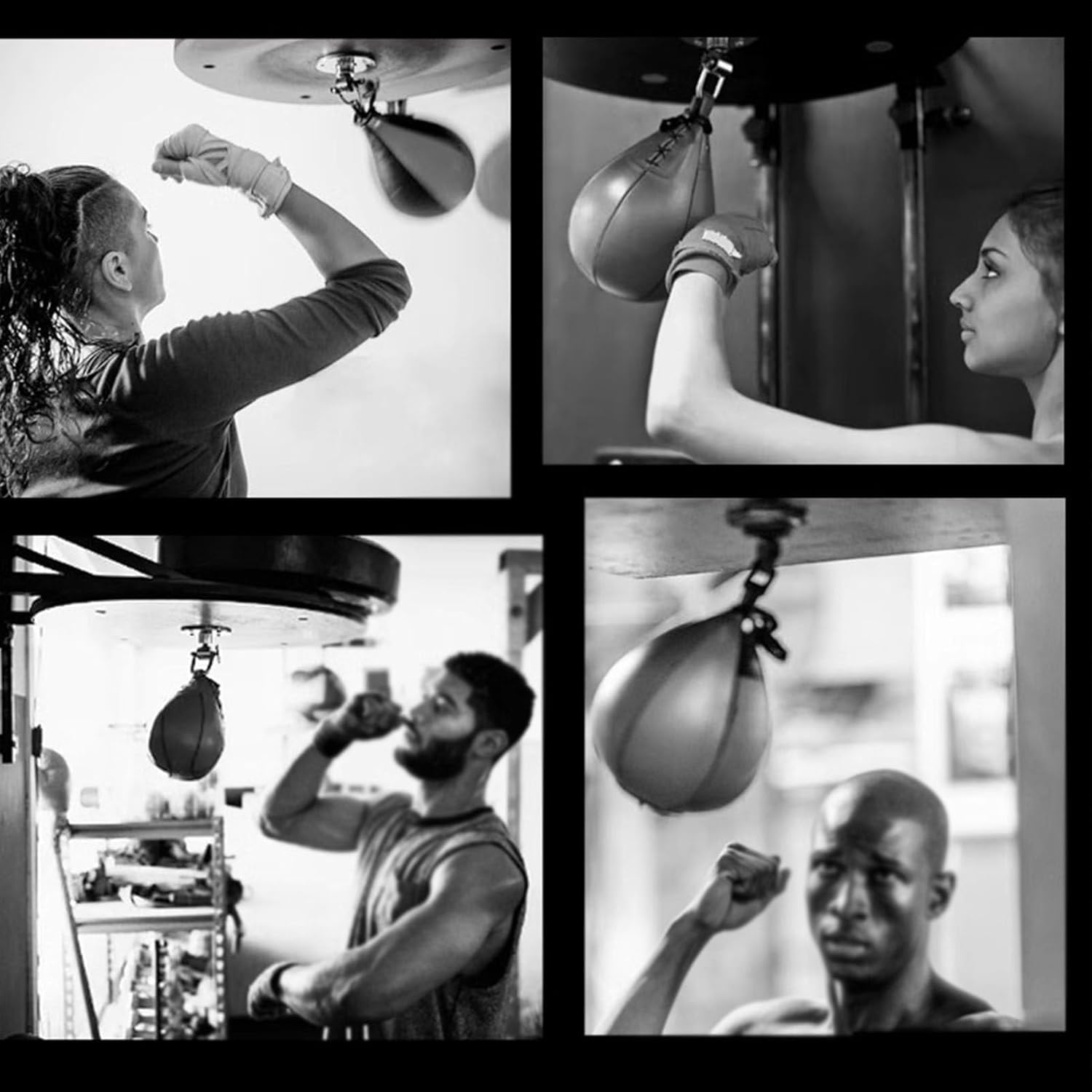 Wandmontierte Speed Bag Plattform mit Drehgelenk & Tasche für Boxtraining, Fitness, Workout, Punching Drills