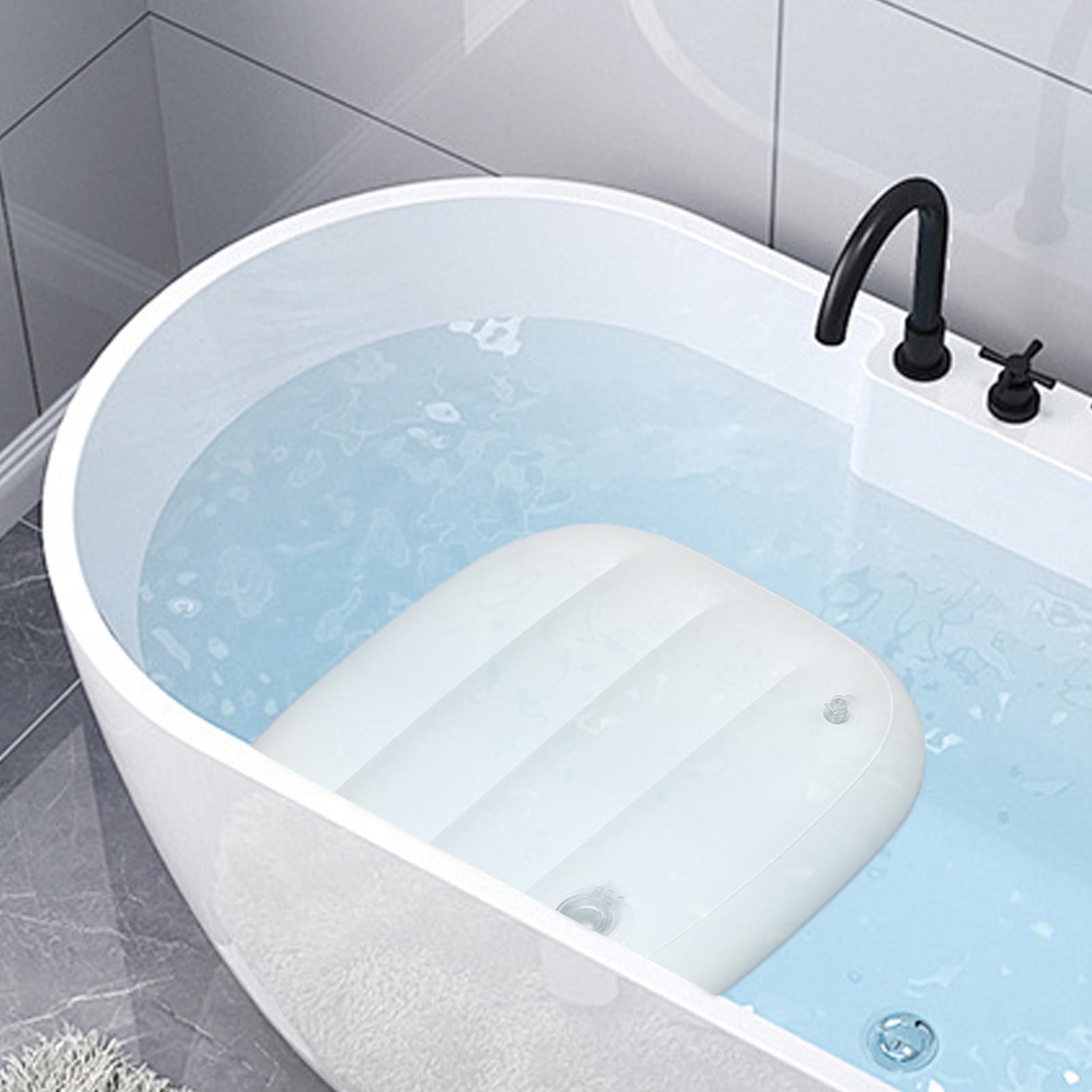 Almohada de Baño - Inflable Baño Spa Banco | Ergonómico Portátil Para Adultos Niños Baño Piscina Al Aire Libre Experiencia Relajación