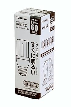Amazon | 東芝 ネオボールZ 電球形蛍光ランプ 電球60ワット