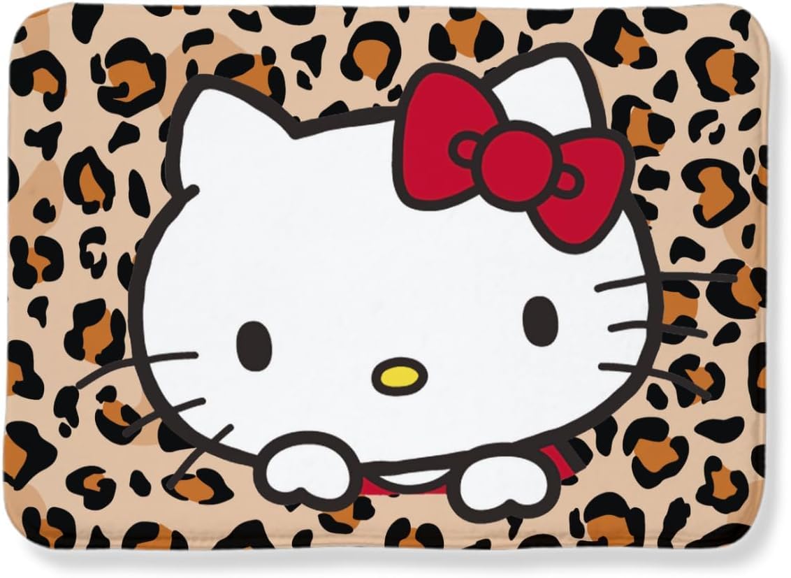 Amazon | ハローキティ 豹柄 ラグ カーペット 洗える ラグマット 滑り