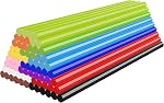 72 Pcs Colored Hot Glue Sticks Bulk, 0.27x 8 Inch 12 Colors Hot Glue Sticks Mini for Hot Glue Gun, Wax Seal Stamp, Crafting, DIY, Art, Cards Decoration, School Gluing Projects, Car Dent Repair