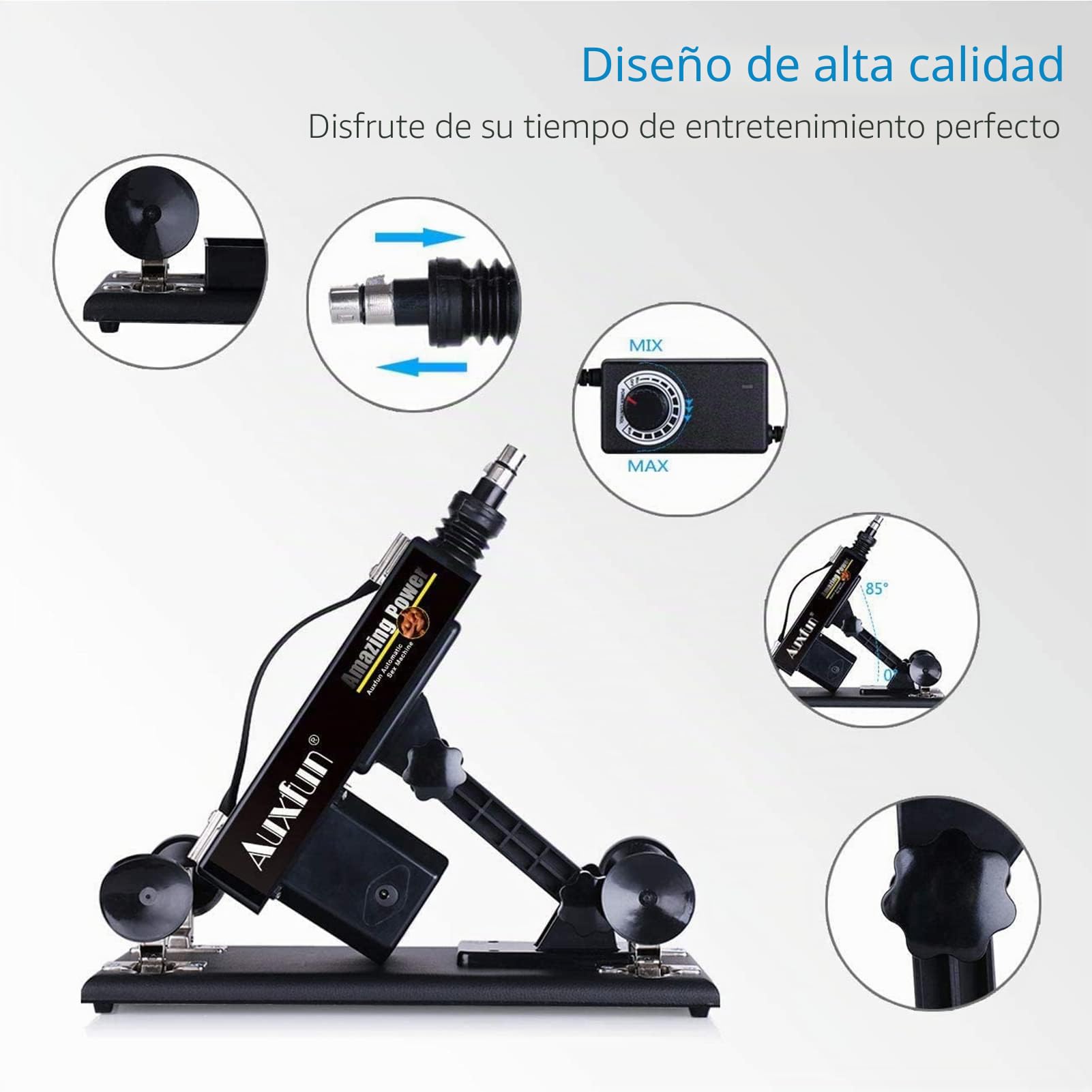-CUSON Ŝexhine con Đildò, Maquina Śexừal para Mujer con 7 Accesorios Màstūrbačion Hombre, Automático Telescópico Fúckīng Maschine, Maquina de Ŝexø Juĝuèteś Pareja,