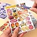 1000+ Pcs Cute Scrapbook Stickers Travel Laser Sticker Book for Adult Korean Stickers for Journaling Diary 64 Page Purple+Pink