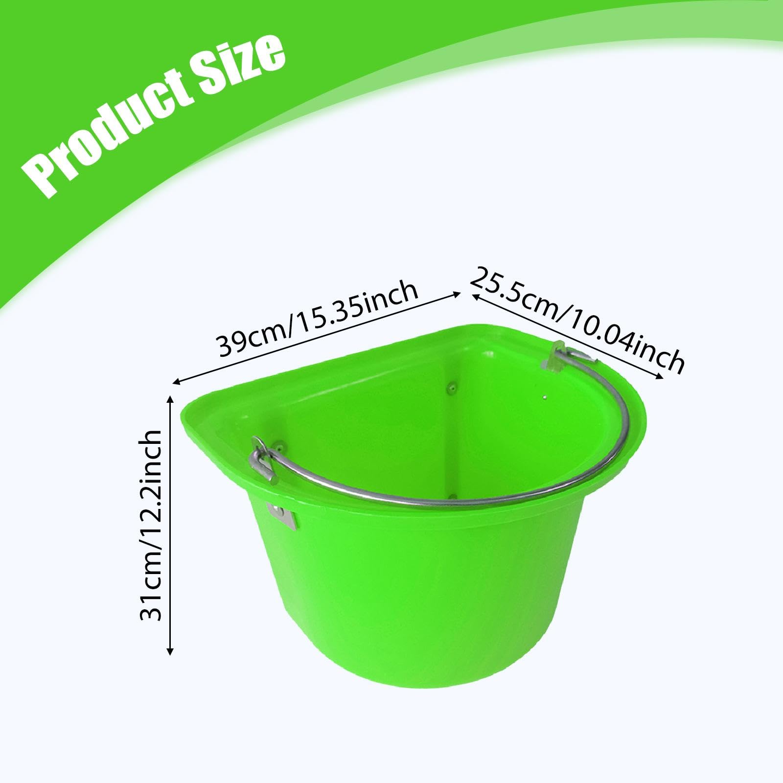 Qianly Cubo para de Caballo Comedero para Caballos Fácil de Usar Resistente Robusto Contenedor de Alimentación para Ganado