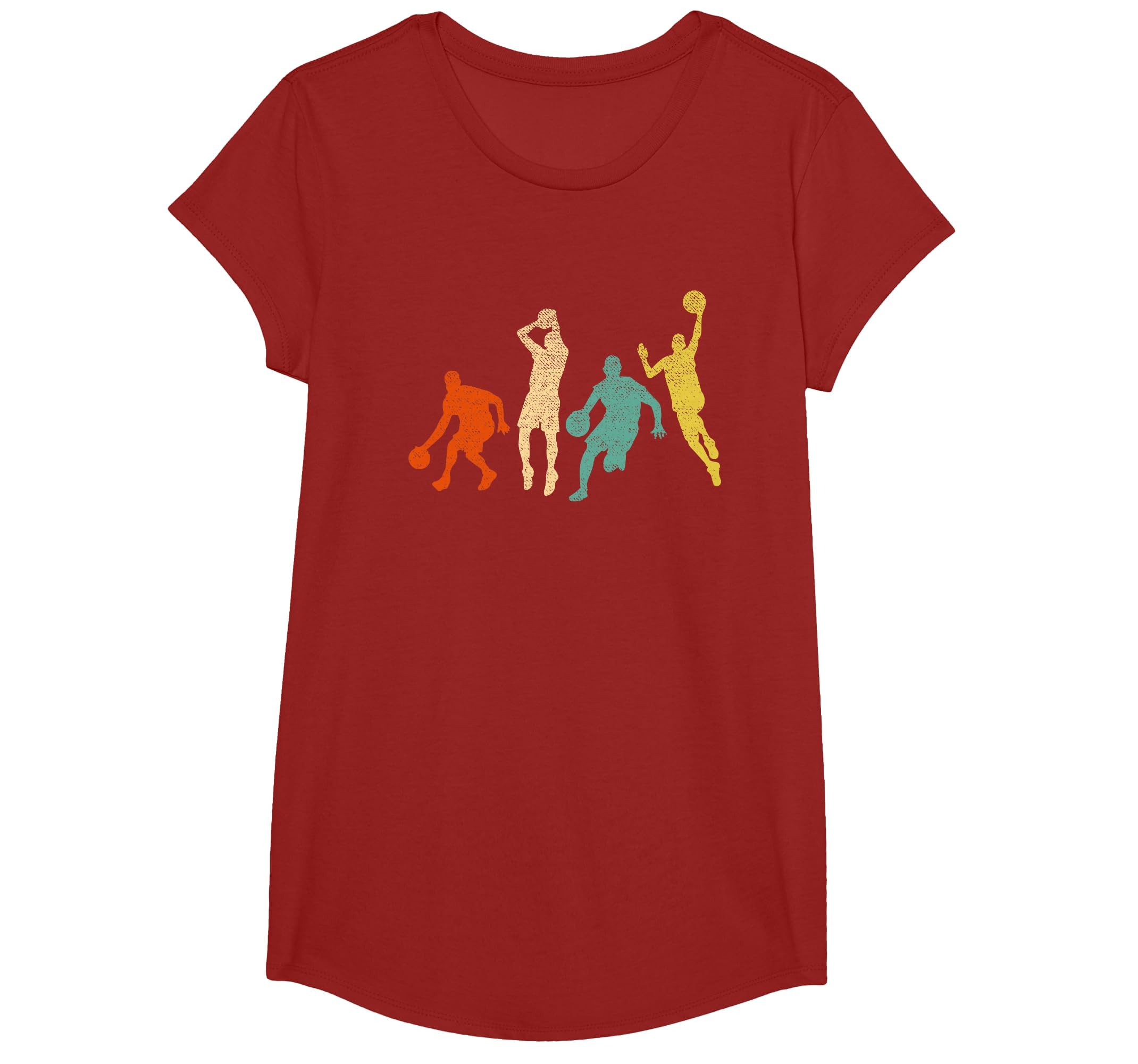 Vintage Basketball Ball Graphic Design Basketball Fan Player T-Shirt
