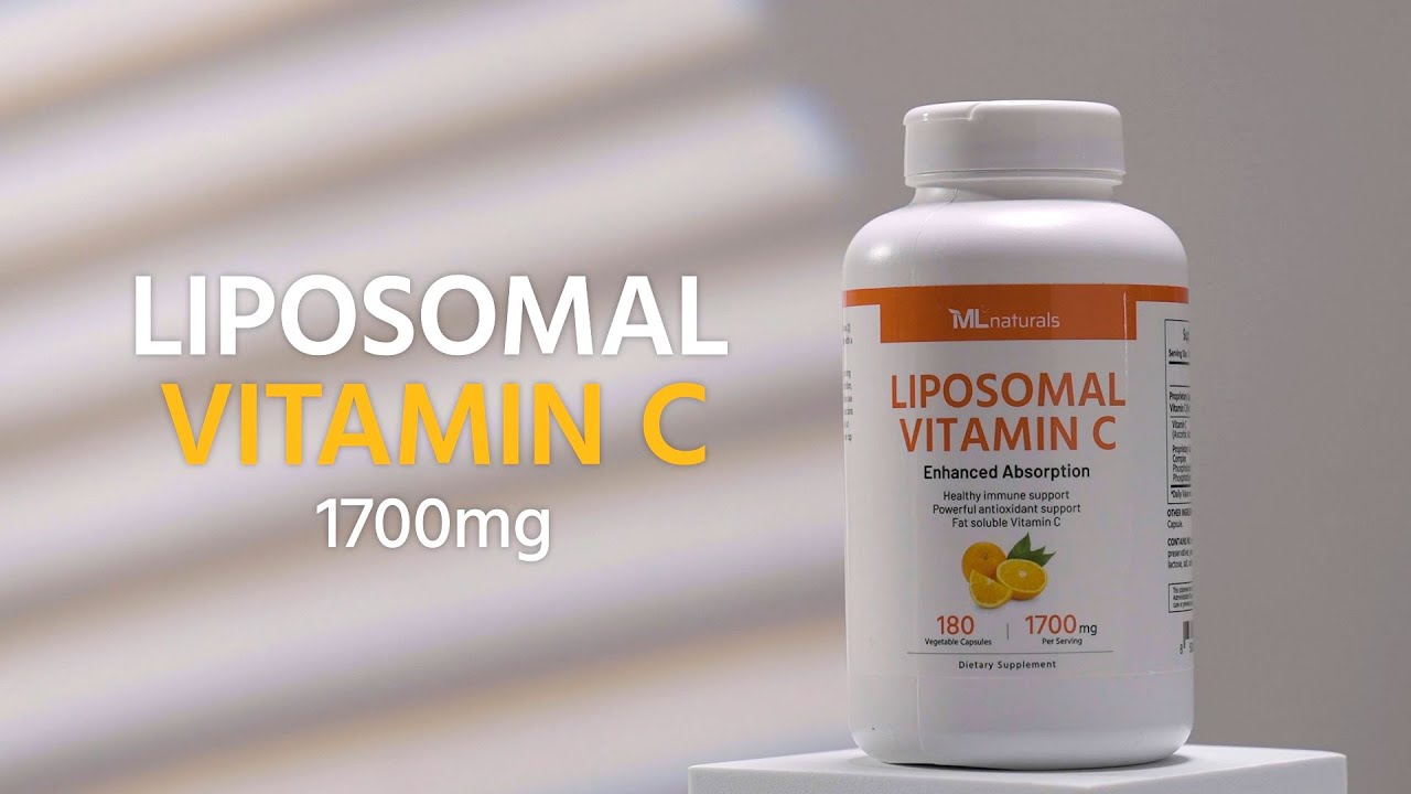 ML Naturals Liposomal Vitamin C 1,700mg, 180 Vegetable Capsules