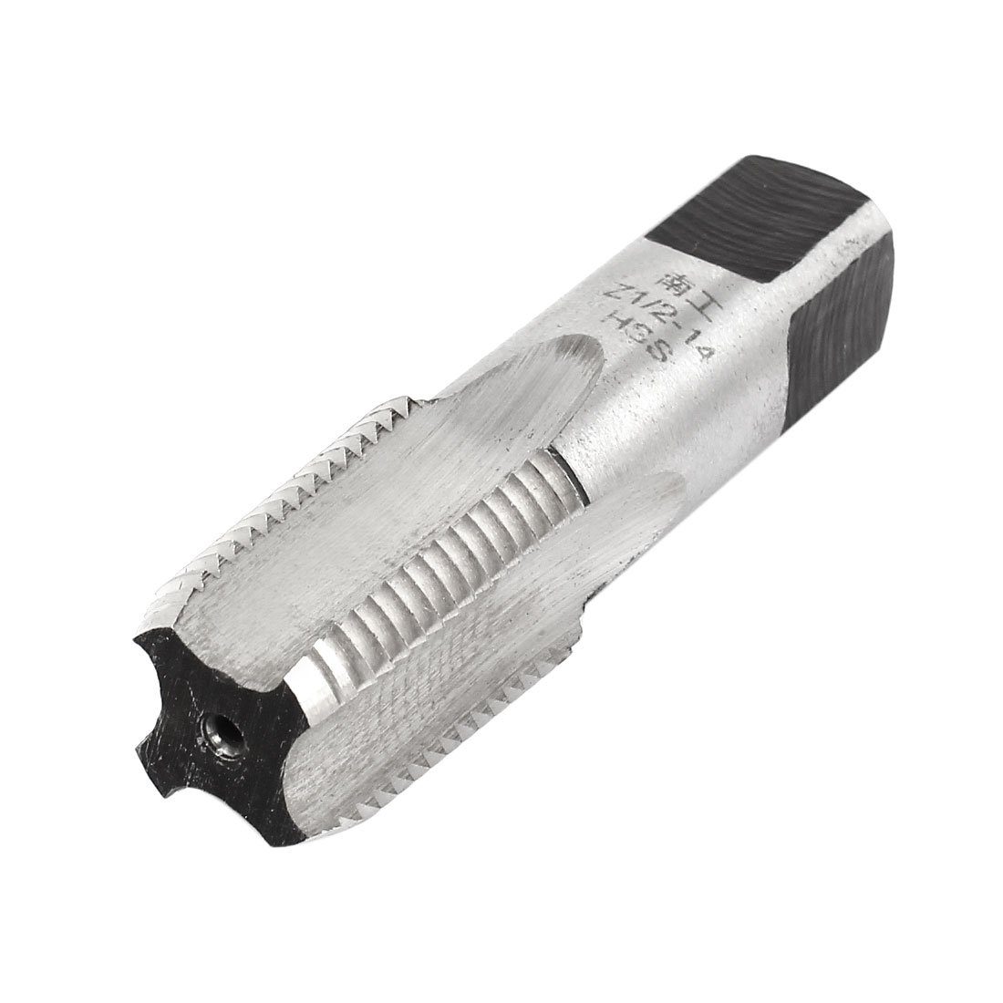 Aexit Z 1/2-14 Taps & Dies NPT 60 Degree Pipe Thread HSS Tap 4 Flutes Tap Extractors 75mm Length