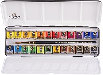 Rembrandt Watercolour Metal Deluxe Set of 24 Pans