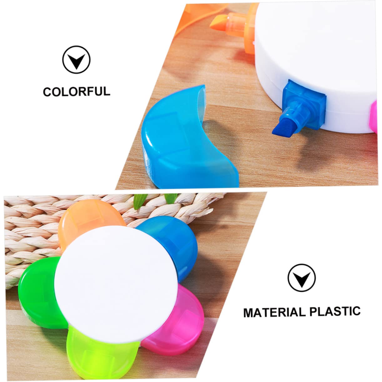 Happyyami 6pezzi Pennarello Fluorescente Per Studenti Evidenziatore Acquerellabili Articoli Per Scrittura
