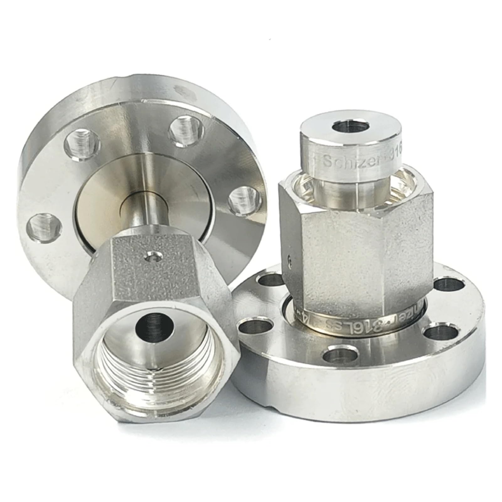 CF16 To 1/4" VCO Female Male Coupler Adater SUS316L Stainless Steel Pipe Fitting Connector Water Gas Oil(CF16 To 1 4 VCO F)