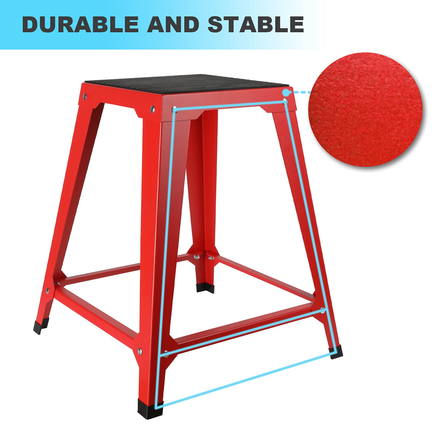 ACTIVE GIFT 12/18/24/30 Inch Plyometric Platform Boxes Fitness Steel Plyo Box Exercise Jump Box