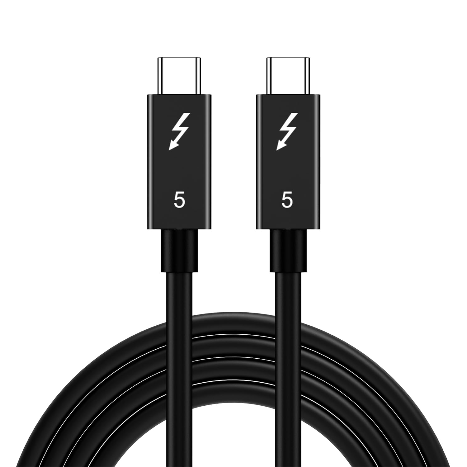 Mcbazel Cavo Thunderbolt 5 con 80Gbps Trasferimento dei Dati, 120 Gbps Larghezza di Banda e Ricarica da 240W, Supporto 6K/8K, Compatibile con Thunderbolt 3 e 4, USB 4 e USB-C, 1M