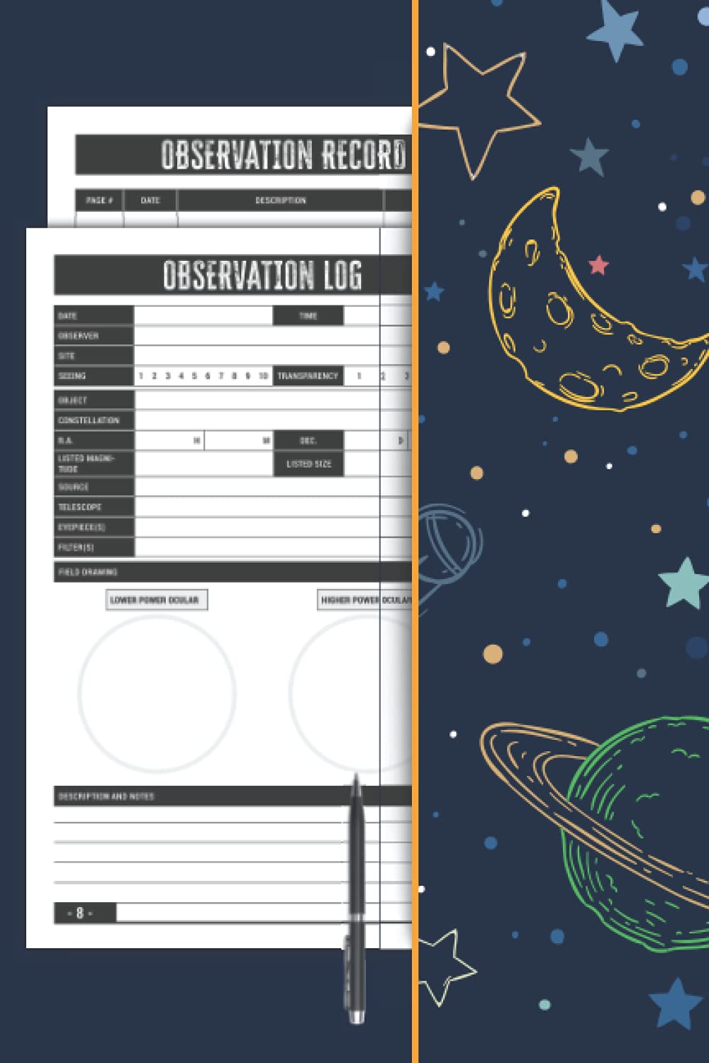 Astronomy Log Book: a Night Sky Observation Report Journal to Write in and Keep Record of all your Astronomical Observations | Perfect as a Gift for Astronomer Kids and Adults