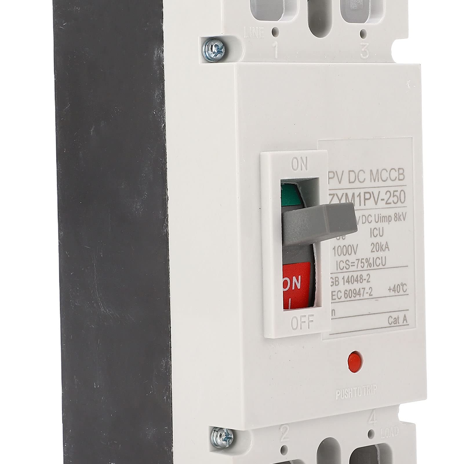 200A MCCB Interruptor de Protección de Batería Solar Disyuntor de Caja Moldeada para Entornos Extremos