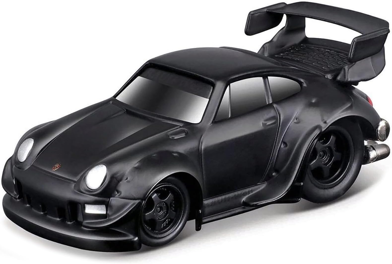 RWB 993 911 Matt Black 1/64 Diecast Model Car 15583BO