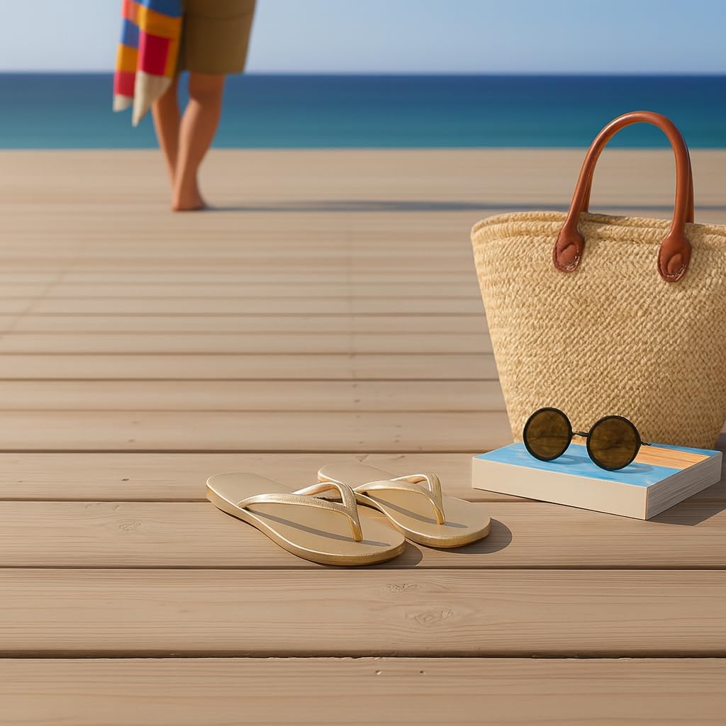 Summer Sandals Flip Flops for Women Vegan Leather Thong Trendy 2025 Dressy Cute Silver - Image 7