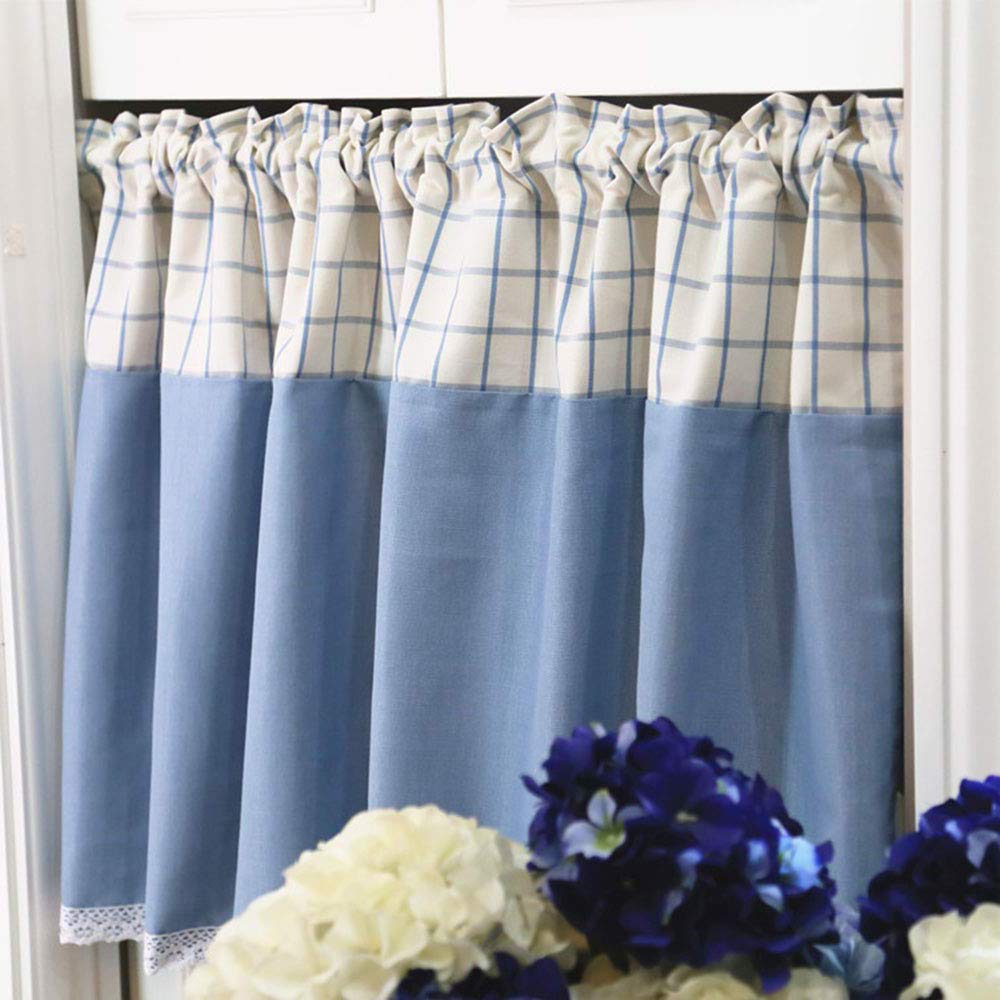 Cortina corta rUrEu para cubrir ventanas bajas de cocina y baño con elegancia decorativa