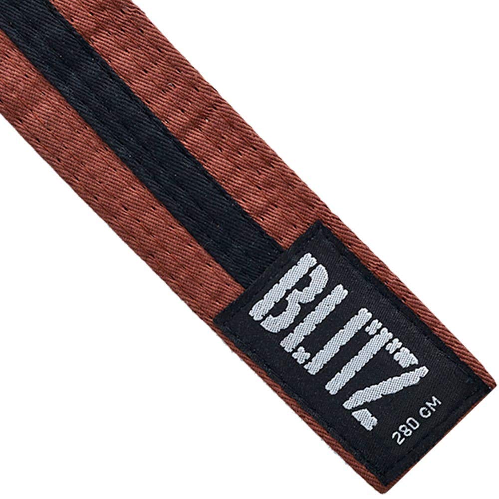 Blitz Colour Belt/Black Stripe - Brown/Black - 240cm