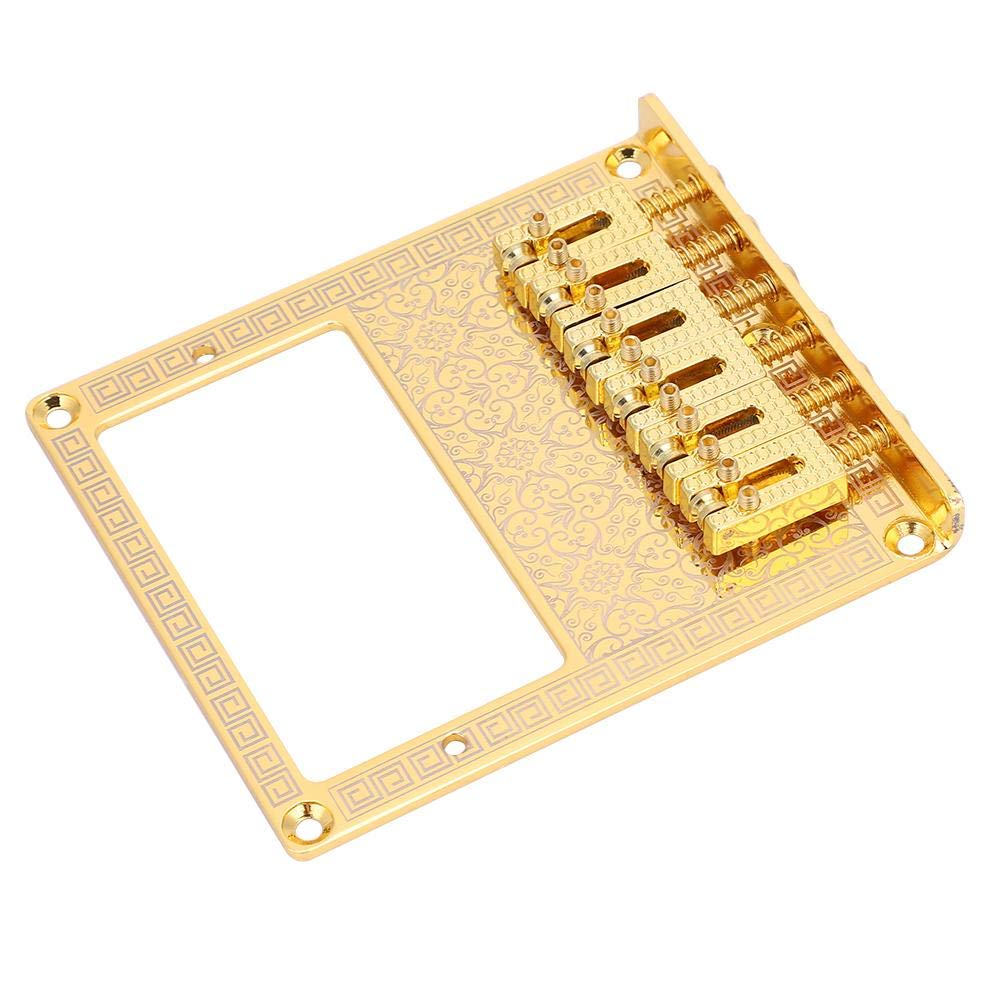 Shanbor Fix Distance of Strings Guitar Bridge Humbucker Pickup Electric Guitars for Guitar Instrument Performance Music Enthusiasts(Golden Kaleidoscope)