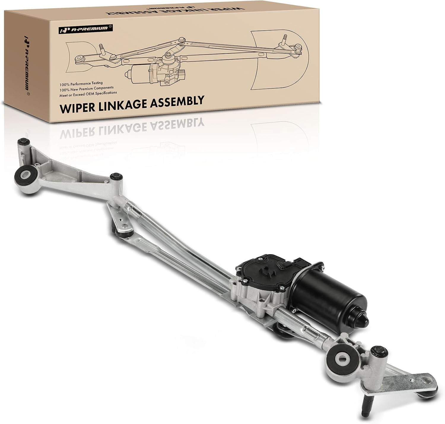 A-Premium Front Windshield Wiper Motor and Linkage Assembly Compatible with Mercedes-Benz CLA250 CLA45 AMG 2014-2019, GLA250 2014-2020, GLA45 AMG 2014-2019