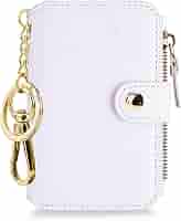 Amazon.com: M-Plateau Off white Keychain Wallet, Wallet Women with