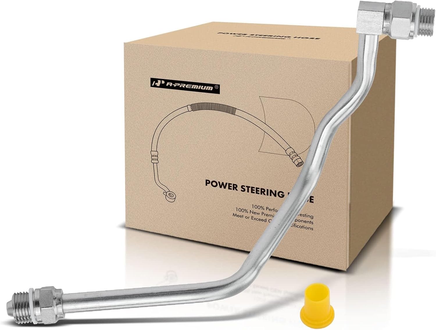 A-Premium Power Steering Pressure Hose Line Assembly Compatible with Ford Mustang 1999 2000 2001 4.6L 5.4L Tube To Rack