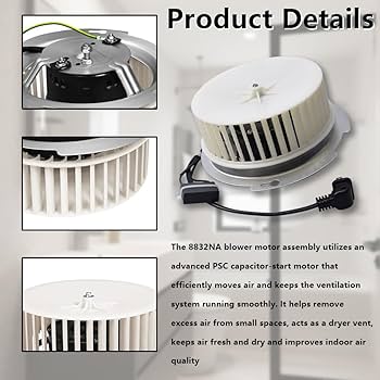 DWX Global 8832N 8832NA Bathroom Fan Motor Compatible Fan Motor