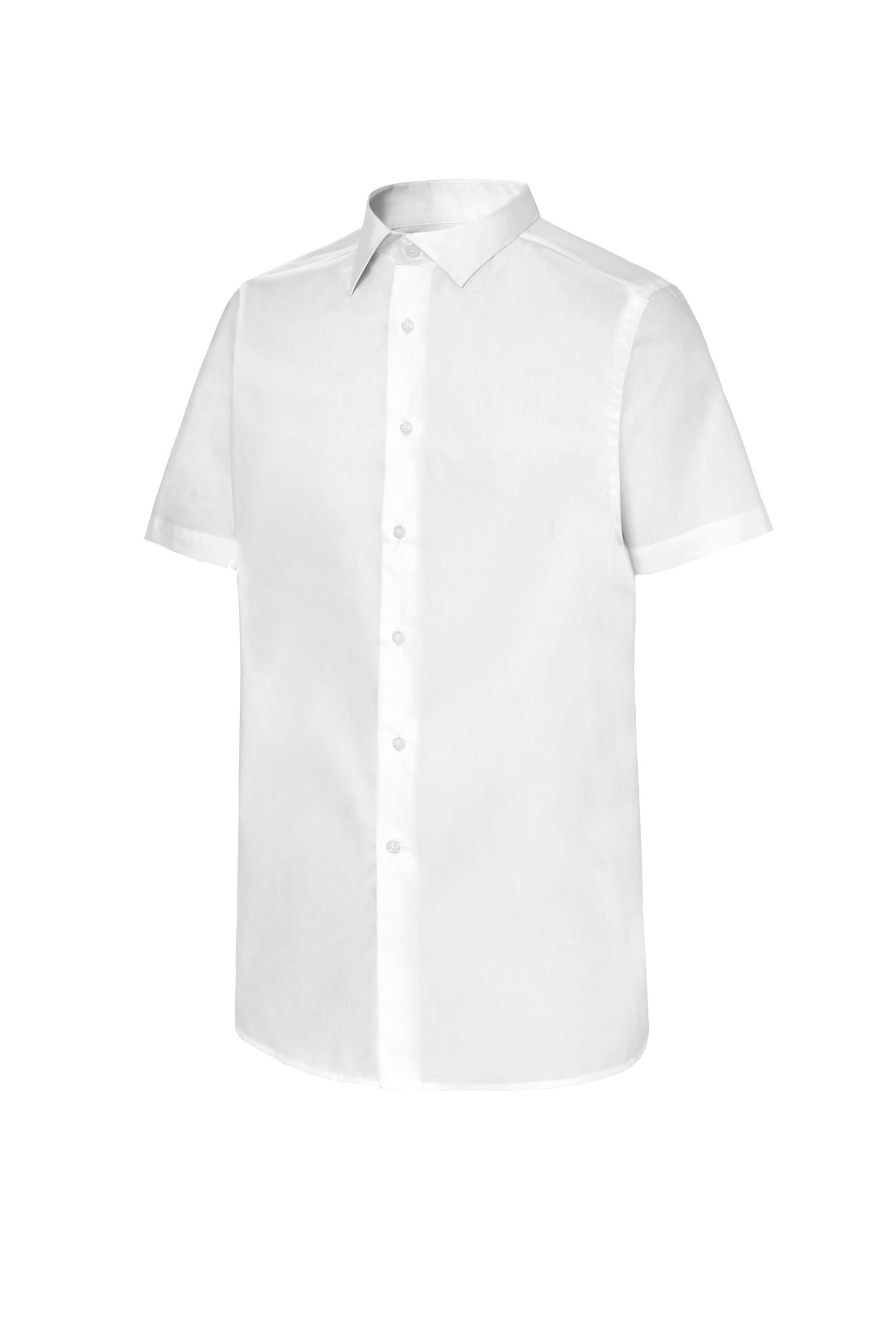 MONZA OBREROL Camisa de Camarero Manga Corta Cuello Italiano Hombre. Ropa Camarero/Hosteleria Ref: 2142