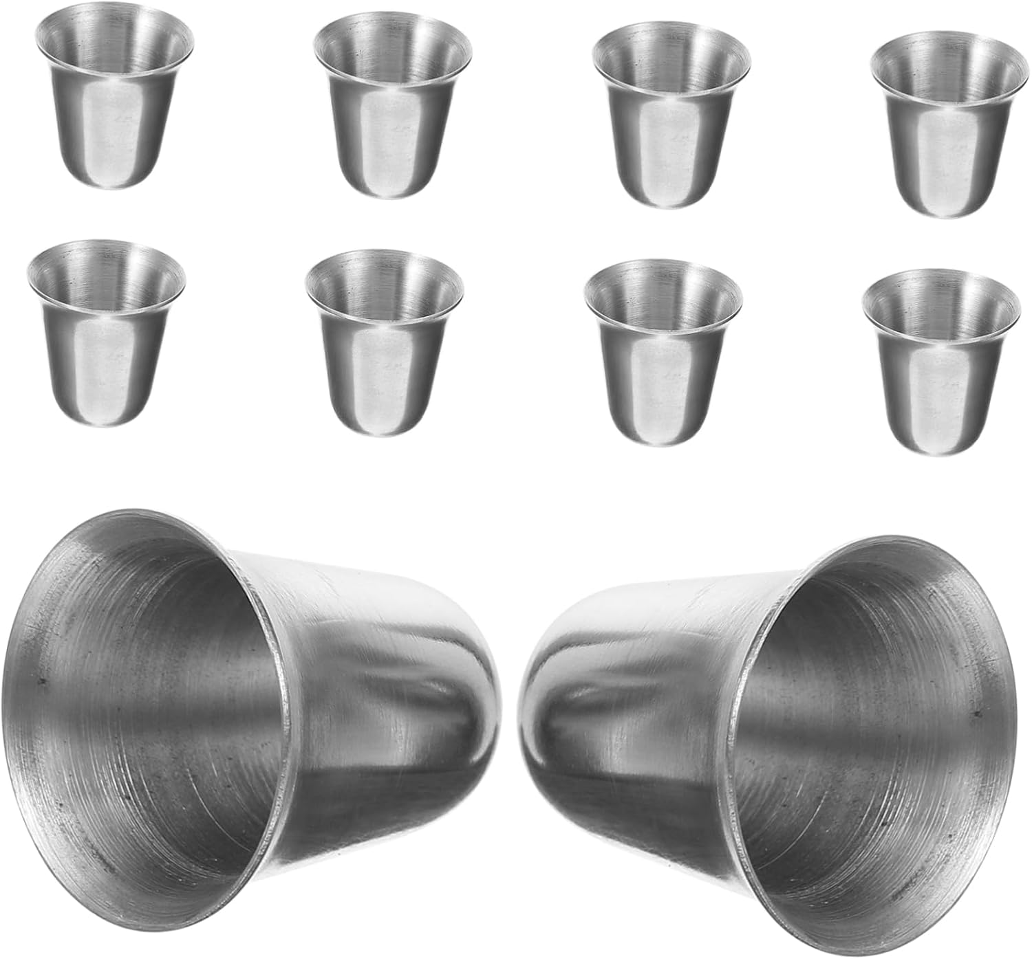 50pcs Portable Stainless Steel Communion Cups for Church Stackable Religious Drinking Cups Stainless Steel Lightweight Design for Easy Carrying