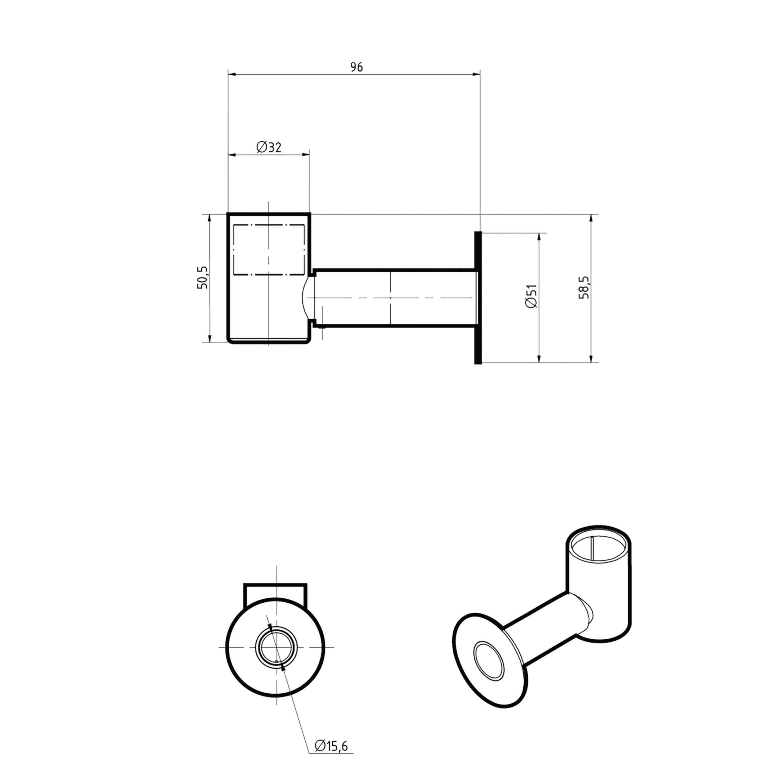 Terma Heating Element Accessory, Chrome - Image 4