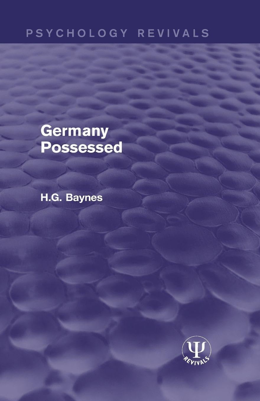Germany Possessed (Psychology Revivals)