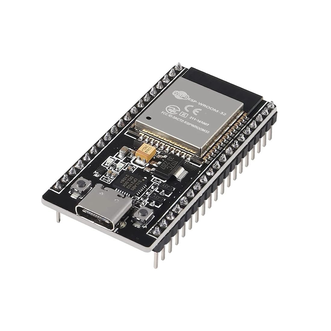 Prakti ESP32 WROOM-32 NodeMCU Development Board | 30 Pin with CH340 + Type-C | Dual-Core WiFi + Bluetooth Microcontroller | Compatible with Arduino IDE, ESP-IDF, MicroPython, IoT & Robotics Projects