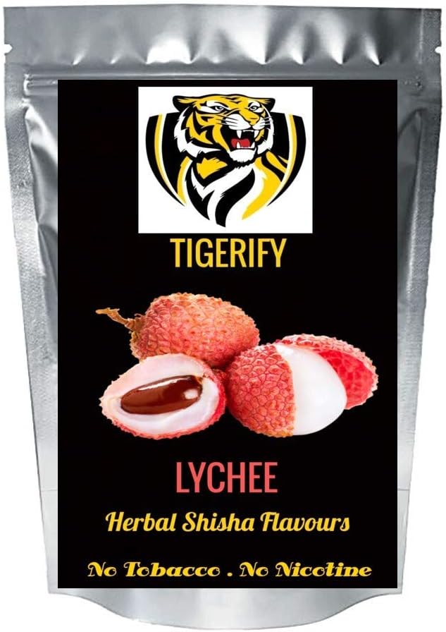 TIGERIFY Shisha Hookah Herbal LYCHEE Flavour 25grams