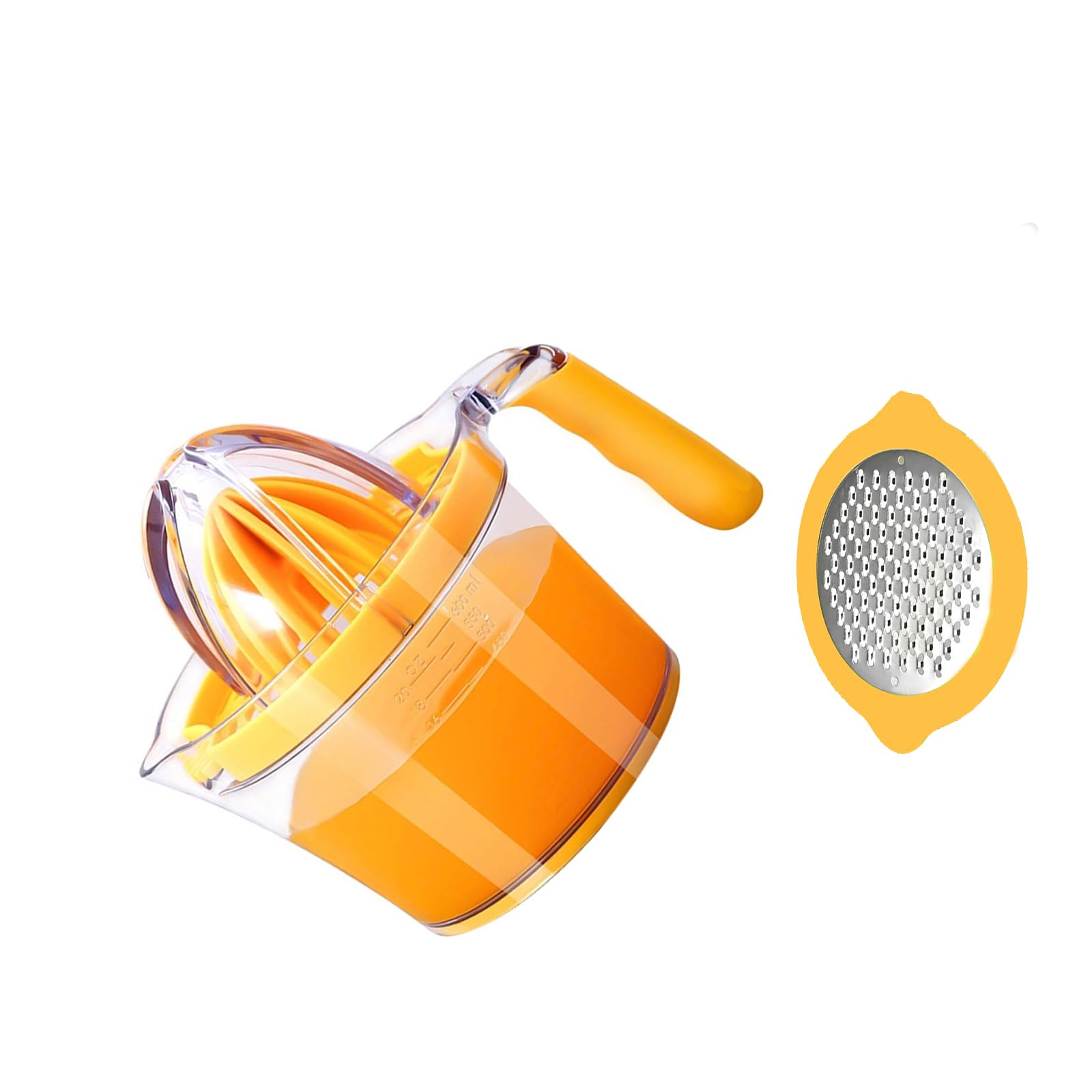 NVOQILIN Manual 4 in 1 Fruit Juices Extractors with Grater and Garlic Press Durables Construction Garlic Press Citruses Extruder