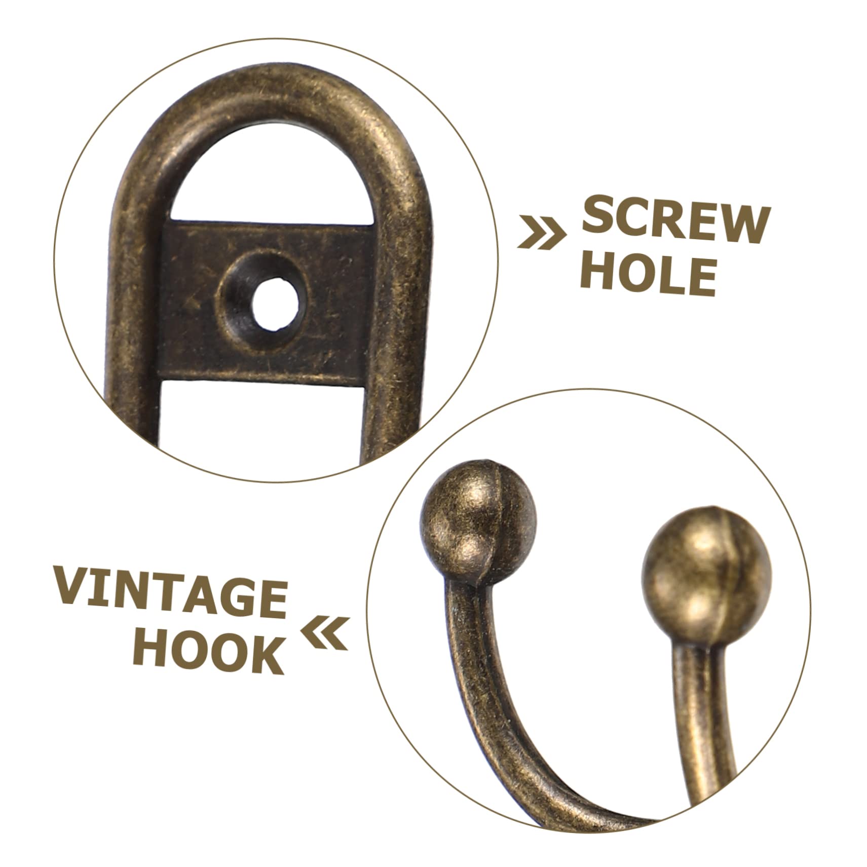VASDEV 30 Piezas de Ganchos de baño Vintage Ganchos montados en la Pared Ganchos de Metal Gancho de Toalla de baño Ganchos de Puerta de baño Ganchos de Pared de baño Ganchos de Sombrero g