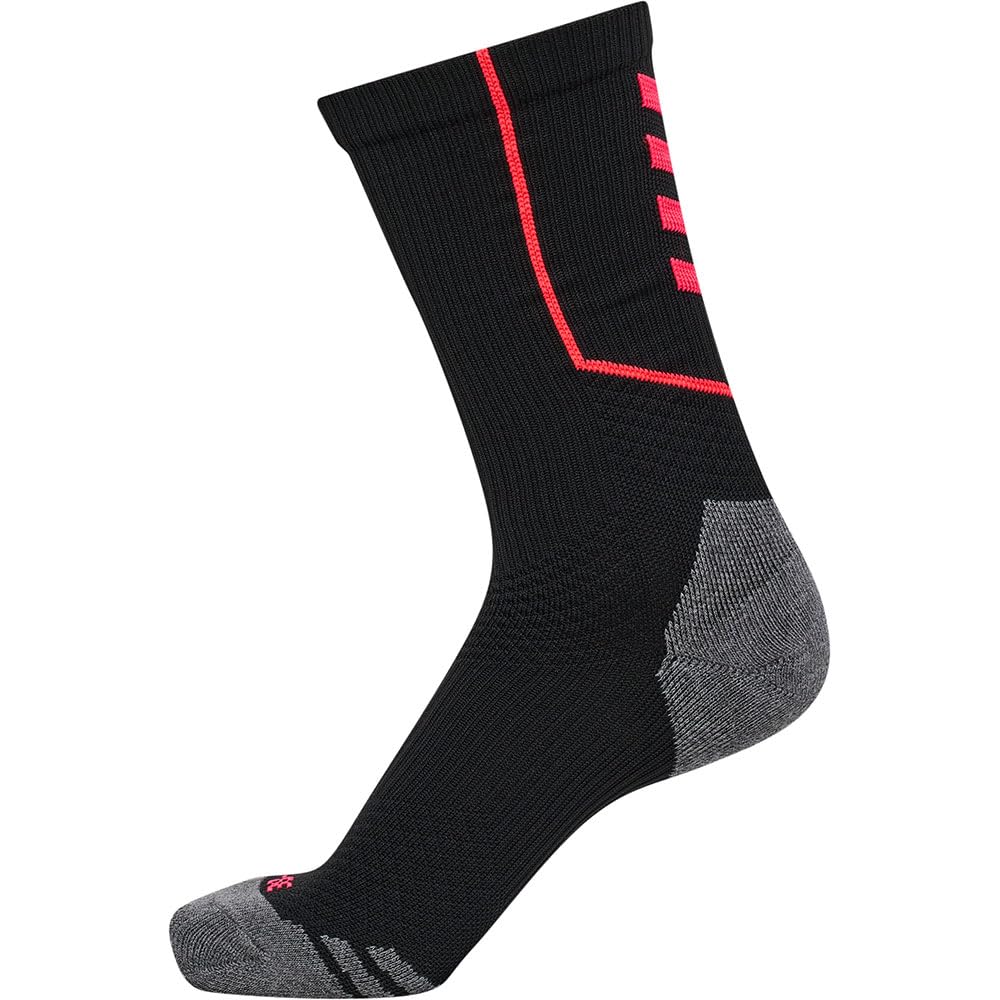 hummel, hmlPRO Low Training Socks, Black/Diva Pink, 39/42
