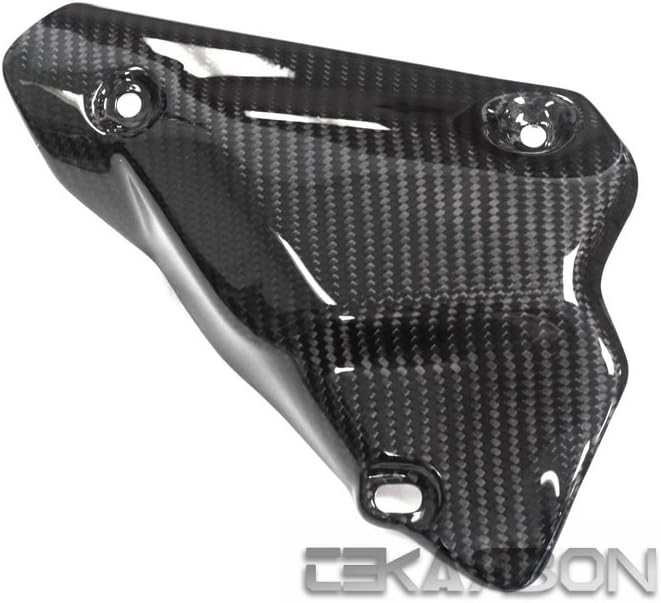 Replacement Exhaust Cover, for (2007-2012) Ducati 848/848 Evo / 1098 / 1098S / 1098 Tricolre / 1098R / 1098 Bayliss /1198 / 1198S / 1198S Corse / 1198R Corse / 1198SP, Carbon Fiber, Twill