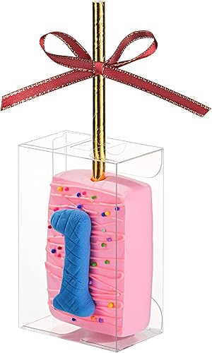 JCXGRVC Paquete de 36 cajas de golosinas de arroz Krispie de 3.5 x 2.4 x 1.38 pulgadas, cajas de pastel para tartas, cajas de macarrón para