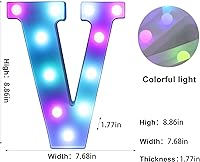 Vista 238 de Foaky LED Letter Lights Sign Marquee Light Up Letters Sign for Night Light Wedding/Birthday Party Battery Powered Christmas Lamp Home Bar