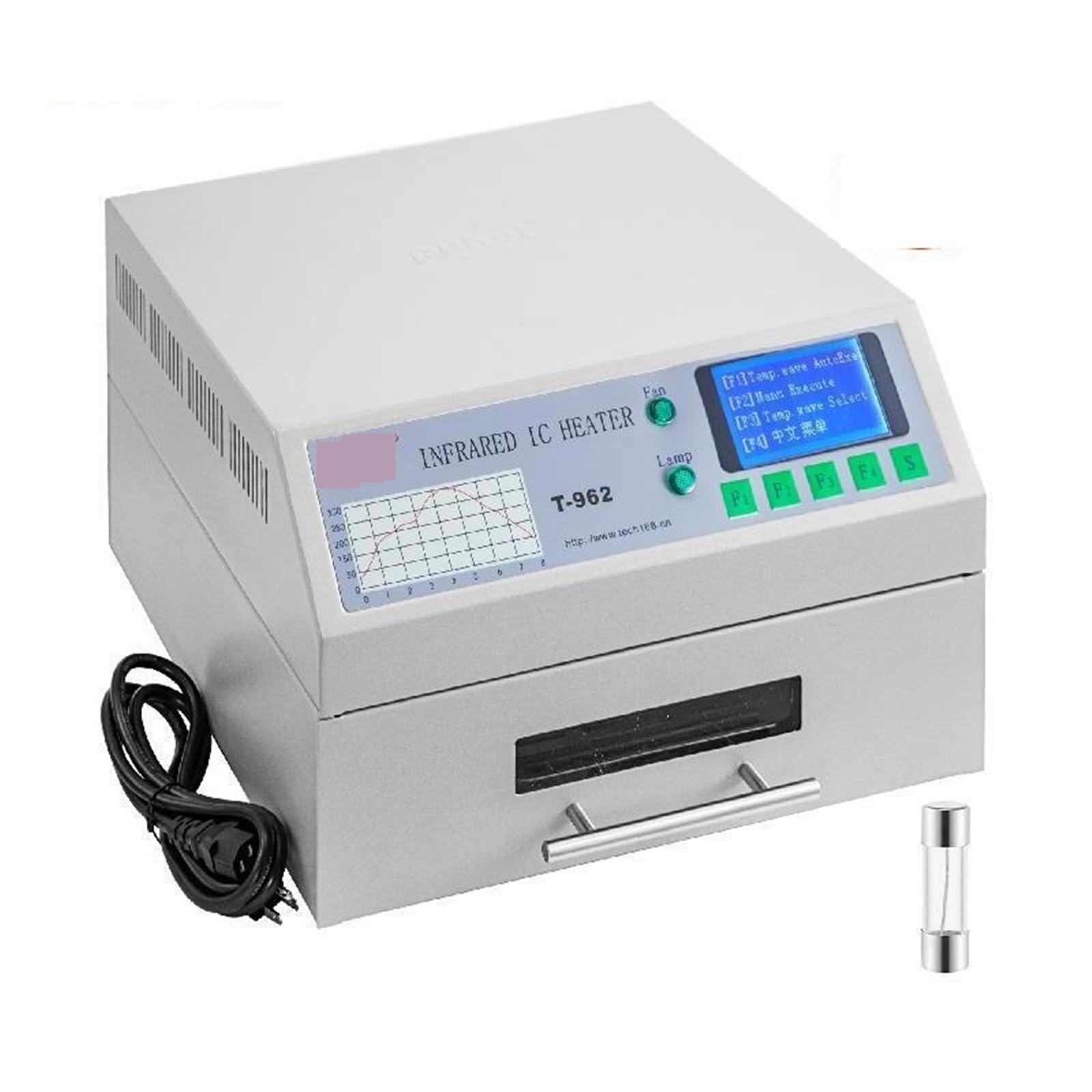 T962A T962 Desktop Reflow Oven Soldering Station Welding Machine Infrared Heater PCB Board SMD SMT BGA Rework Station Tool(T-962A)