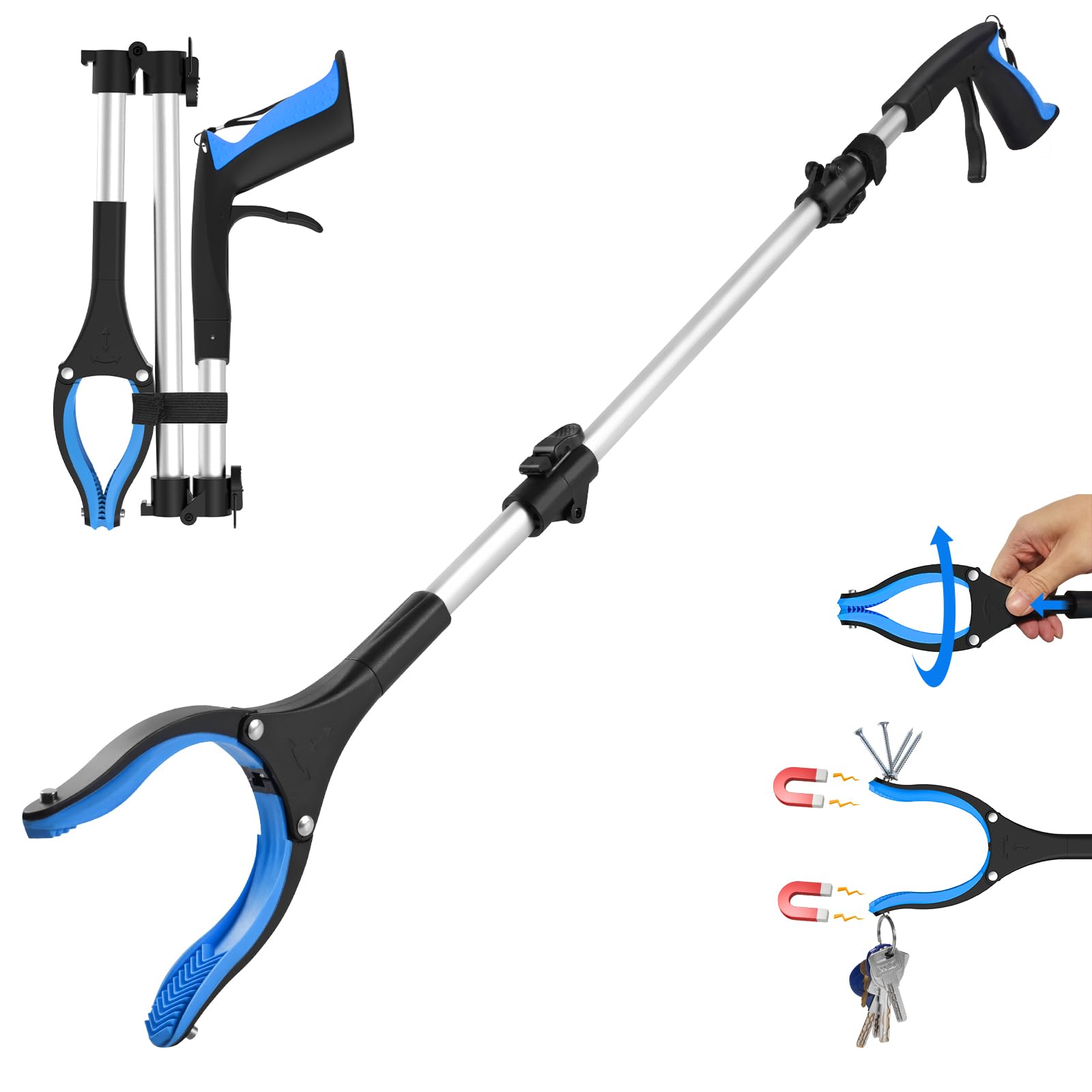 Amazon.co.jp: マジックハンド 91cm 折りたたみ式 マジックハンド 長い