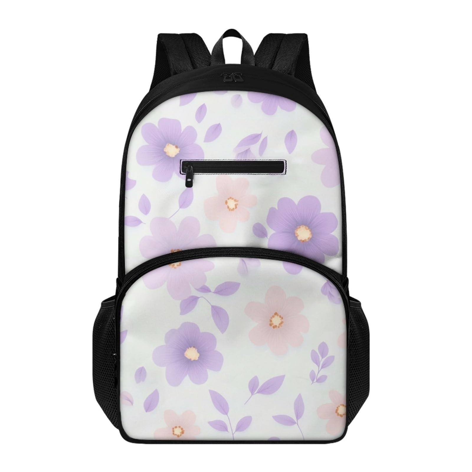 Mochila escolar flores rosa gran capacidad y ligereza para el instituto 8