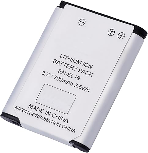 Moilaom EN-EL19 - Batería de repuesto para Nikon Coolpix S3100 S3700, S7000, S3500, S2800, S4100, S4300, A100, W100, S5300, S2600, S6800, S6900