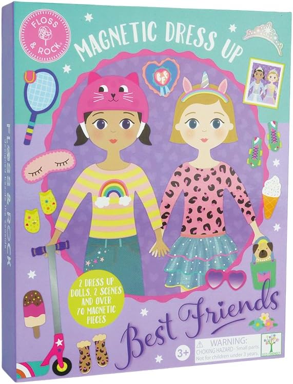 Floss & Rock Best Friends Magnetic Dolls Dress Up Set