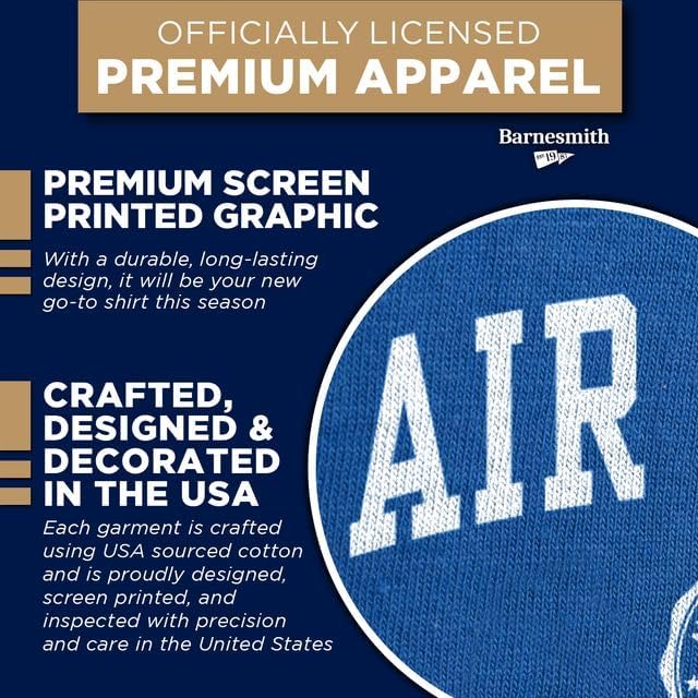 Barnesmith Short Sleeve T-Shirt, Unisex, Heritage Logo, NCAA Colleges - Image 4