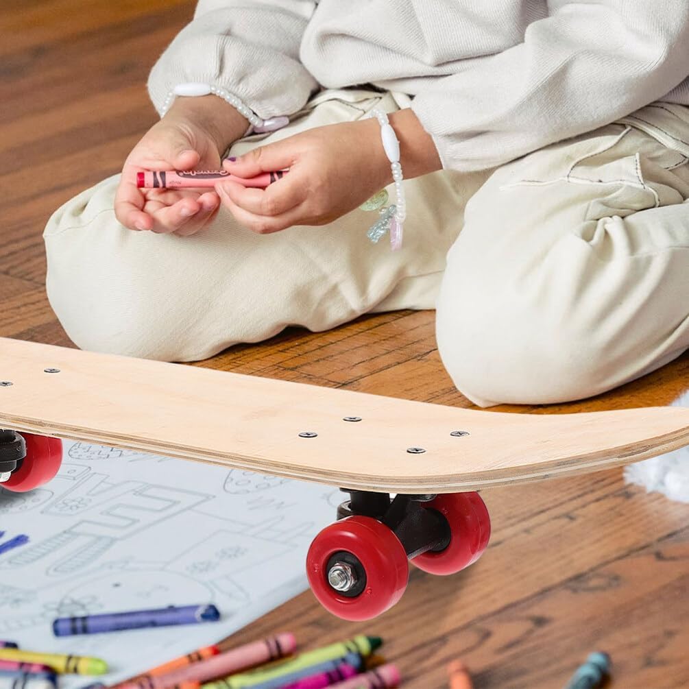 Planche De Skateboard Vierge En Bois Pour Enfants, Planche à