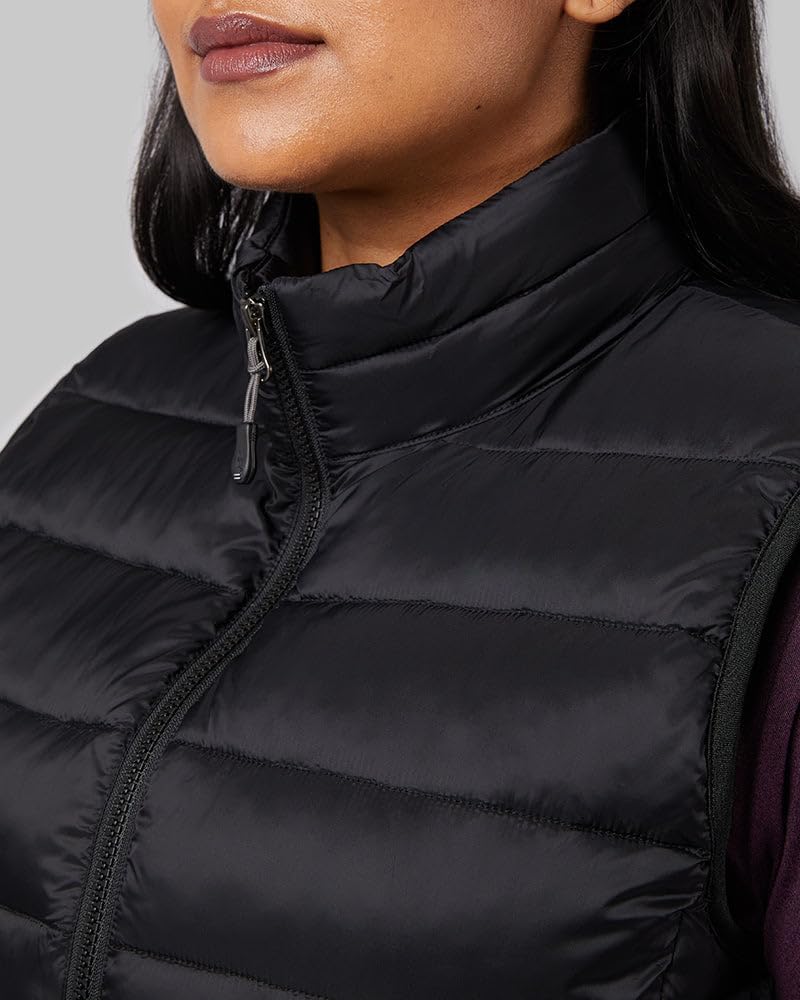 32 Degrees Women's Lightweight Recycled Poly-Fill Packable Vest | Zippered Pockets | Layering | Water Repellent - Image 5