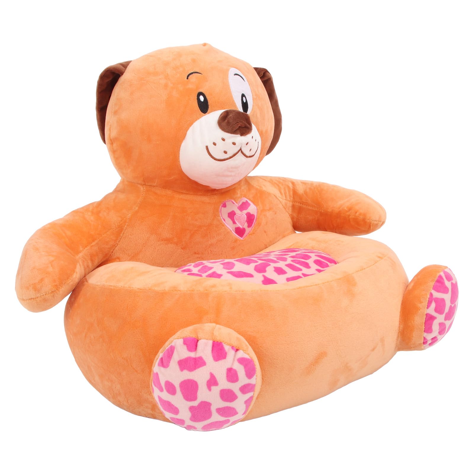 Plüschfigur-Kinderstuhl, Kinder-Sofastuhl mit Stofftier, niedliches Cartoon-Design, weiche Sitzgelegenheit aus Kristallvelours für Kleinkinder und das Spielzimmer im Kinderzimmer (Großer Hund)