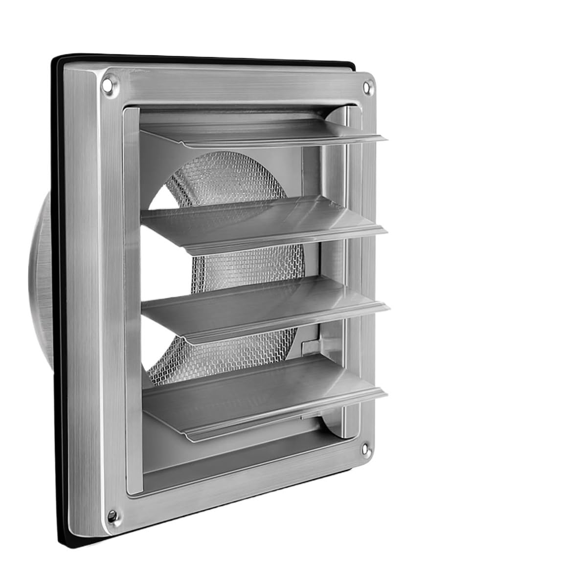 Ventilation Grille Stainless Steel Air Vents Cover Louvered Vent Flat Ducting Wall for air Vent